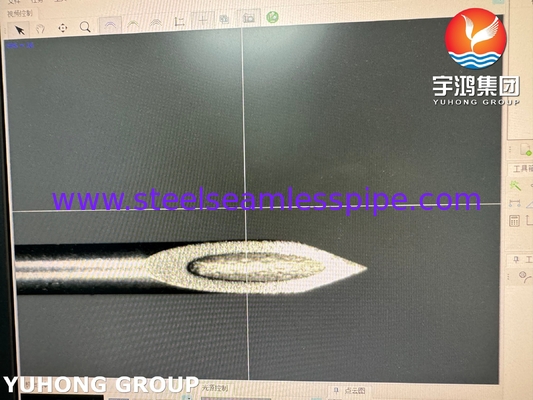 26G Baja tahan karat Back Cut Bevel Point Needle Tube Untuk Puncture Medis ISO9626 SUS304