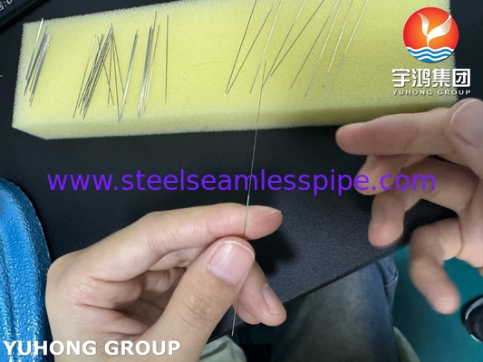 26G Baja tahan karat Back Cut Bevel Point Needle Tube Untuk Puncture Medis ISO9626 SUS304