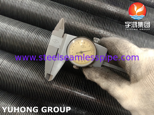 ASME SB163 N04400 tabung sirip tertanam dengan sirip aluminium untuk pendingin udara dan reboiler gas