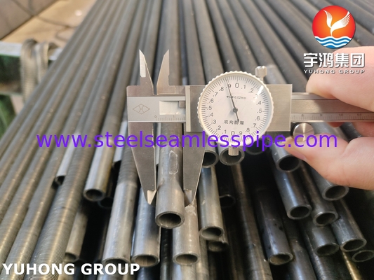 ASTM A333 Baja Alloy Karbon Tanpa Jahit Gr 1 Tabung Fined Rendah Untuk Proyek Rafineri