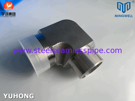316L Baja tahan karat hidraulik Fitting 90° siku