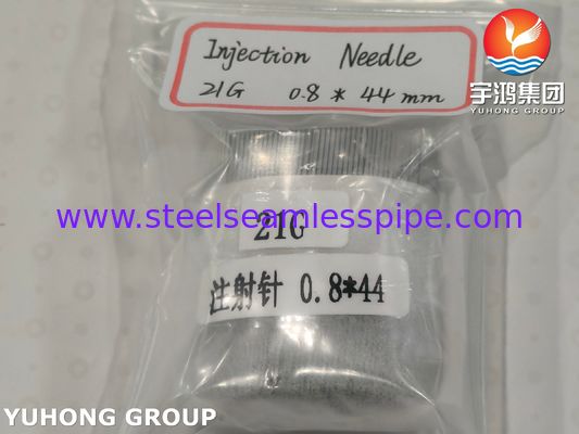 21G Lancet Point Injection Needle, Medical Stainless Steel Needle Tube ISO9626 SUS304