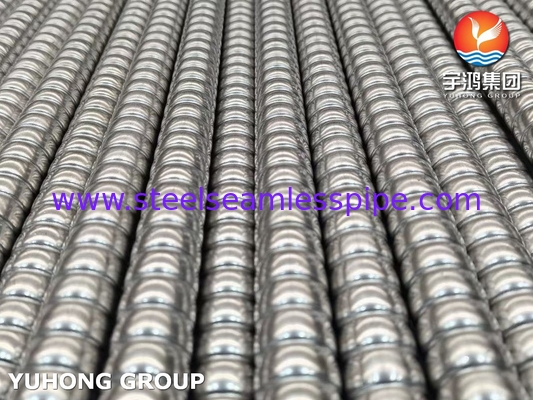 ASME SA312 / ASTM A312 TP310S tabung sirip bergelombang untuk penukar panas