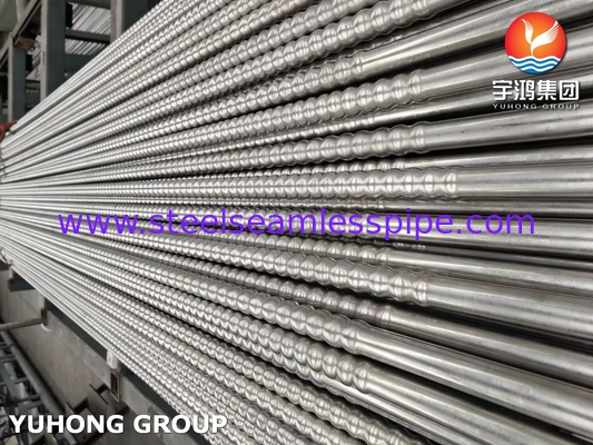 ASME SA312 / ASTM A312 TP310S tabung sirip bergelombang untuk penukar panas