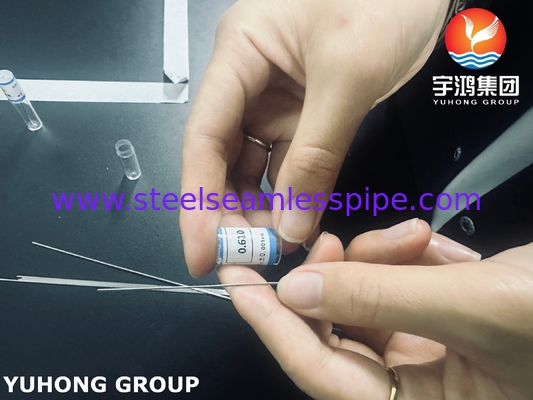 SUS304 ISO9626, 20G Stainless Steel Biopsy Needle Tube Untuk Ekstraksi Sampel Jaringan, 0.9*0.15MM