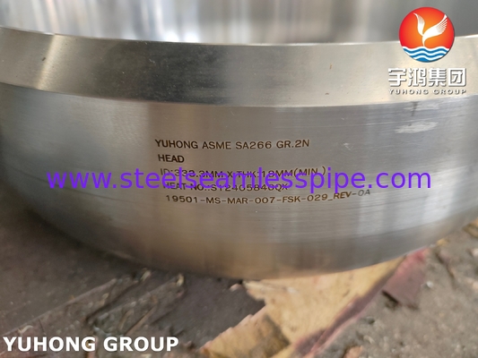 ASME SA 266 GR 2N Kepala untuk penukar panas tekanan tinggi Reaktor Tangki penyimpanan