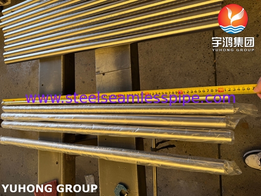 Pipa tanpa jahitan dari stainless steel berwarna cerah ASTM A312 A269 TP310S BA 1.4842