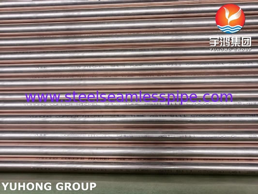 ASME SB111 / ASTM B111 C70600 O61 Tabung tanpa jahitan paduan tembaga