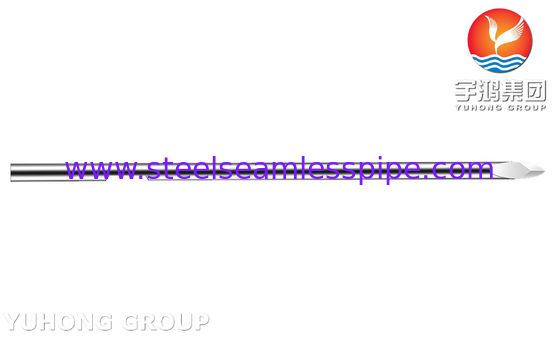 30G Stainless Steel Grooved Blood Lancet, Bevel Solid Tip Needle Tube Untuk Pengumpulan Darah, ISO9626