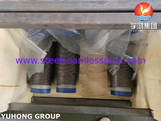 ASME SA312 TP347H Stainless Steel Seamless Pipe With SS Fin Strip Untuk Pemanas