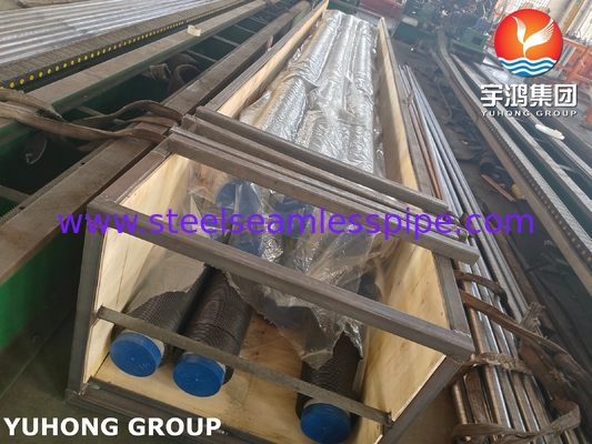 ASME SA312 TP347H Stainless Steel Seamless Pipe With SS Fin Strip Untuk Pemanas