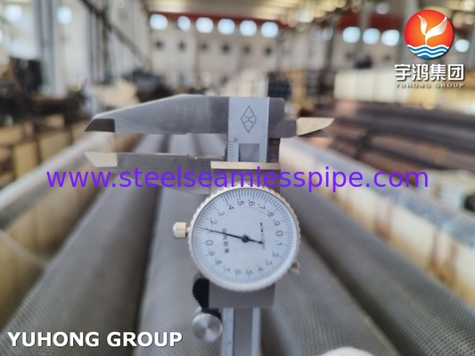 ASTM A312 TP347H Stainless Steel HFW Serrated Fin Tube Untuk Pembangkit Listrik
