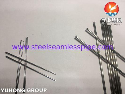 Precision Stainless Steel 304 316L Capillary Tube Disesuaikan Flared Tube Untuk Perangkat Medis