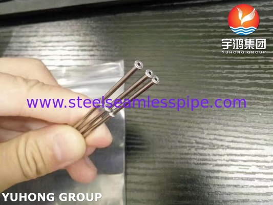 Precision Stainless Steel 304 316L Capillary Tube Disesuaikan Flared Tube Untuk Perangkat Medis