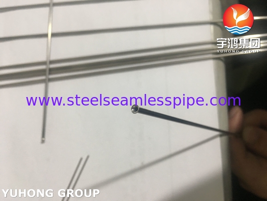 Precision Stainless Steel 304 316L Capillary Tube Disesuaikan Flared Tube Untuk Perangkat Medis