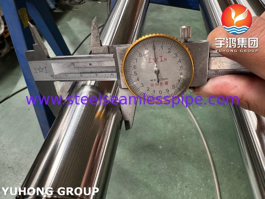 ASTM A270 TP304 Sinyal Stainless Steel Seamless Tube Untuk Farmasi Makanan