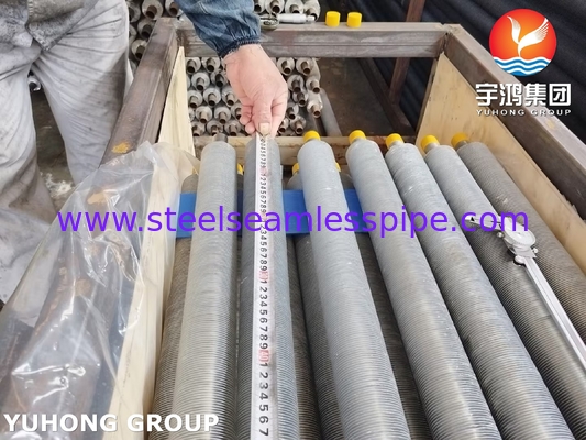 Stainless Steel Fin Tube ASTM A249 TP304L Tipe L Dengan Strip Aluminium Untuk Pendingin Udara