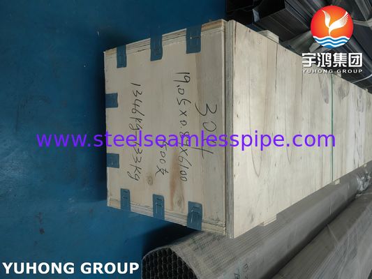 ASTM A249 TP304 Stainless Steel Welded Heat Exchanger Tube Cerah dipanaskan