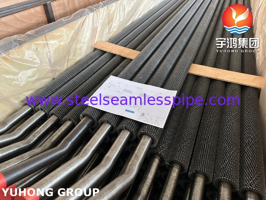 ASTM A213 T11 Tube Steel Alloy Seamless HFW Serrated Fin Tube Untuk Minyak Dan Rafineri