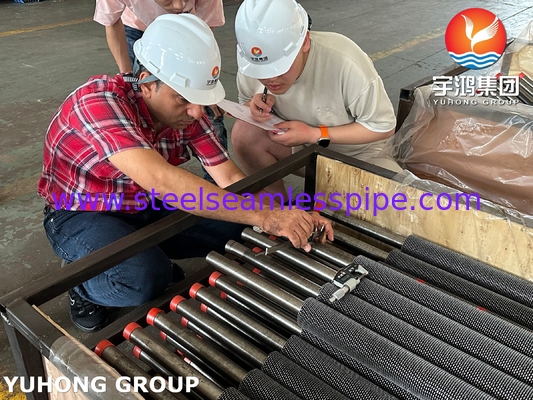 ASTM A213 T11 Tube Steel Alloy Seamless HFW Serrated Fin Tube Untuk Minyak Dan Rafineri
