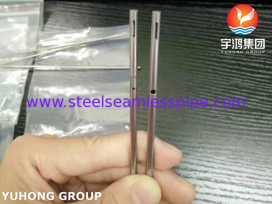 Stainless Steel 304 316 Kapileri Tabung Disesuaikan Tabung Elektrod Non-standar Untuk Baterai Litium
