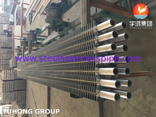 Panas penukar stainless steel H berbentuk tabung sirip A312 TP304L TP316L