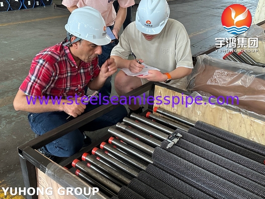 Tabung Pengelasan Frekuensi Tinggi Serrated Fin Tube ASTM A213 T11 Untuk Tungku Dan Pemanas