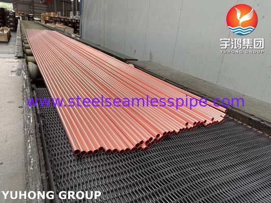 Copper And Copper Alloy Seamless Condenser Tube ASTM B111 C12200 99.9Cu H55 H80