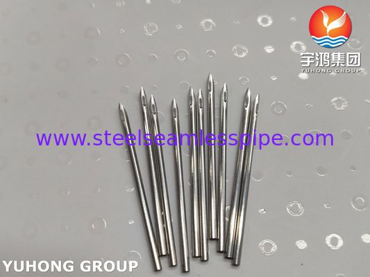 SUS304 Medical Stainless Steel Back Eye AV Fistula Needle Tube Untuk Hemodialisis