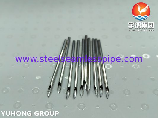 SUS304 Medical Stainless Steel Back Eye AV Fistula Needle Tube Untuk Hemodialisis