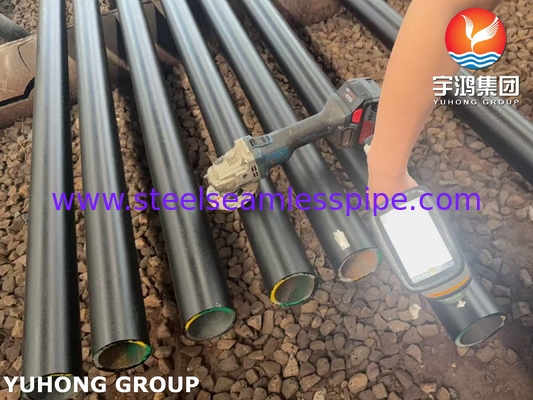 ASTM A335 / ASME SA335 P9 Baja Alloy Pipe Seamless Black Painting Beveled End