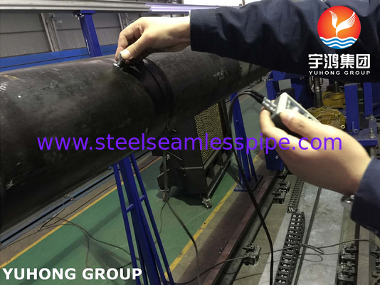 Lapisan API 5L X65 Pipa tanpa jahitan baja karbon Lapisan dengan Inconel 625