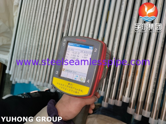 Pipa Mulus Baja Tahan Karat ASTM A268 TP410, Pipa Penukar Panas Anil Terang