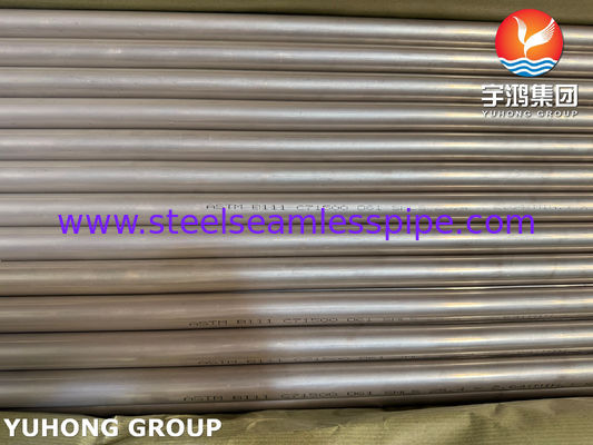 ASME SB111 UNS C71500 Tabung Nikel Tembaga CuNi 70/30 Tabung Kondensator Tanpa Jahitan