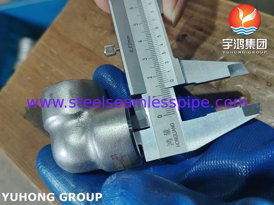 ASTM A182 F53 S32750 Super Duplex Pasang Baja Rinsless 90Deg Elbow B16.11 Aplikasi kimia