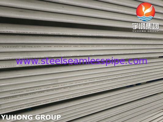 B407 N08810 Incoloy 800H Nikel Alloy Steel Seamless Tube End Type Plain End Untuk Superheater Dan Oven