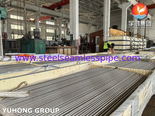 Pipa U Bend Baja Tahan Karat ASTM A213 TP304L Untuk Penukar Panas
