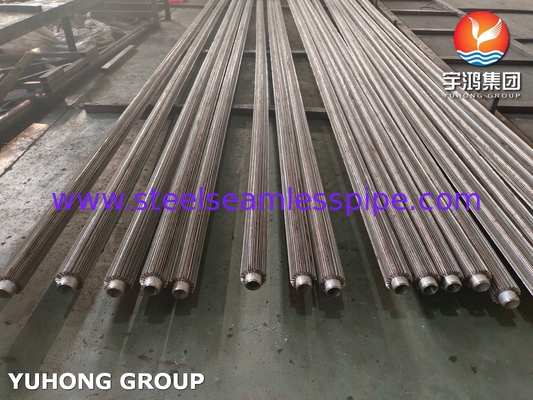 ASTM A213 TP316L Longitudinal Weding Fin Tube Untuk Oil Coolers Refrigeration Systems