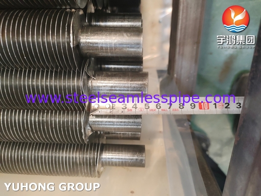 Karbon Steel ASTM A179 G Tipe Embedded Fin Tube Untuk Air Cooler
