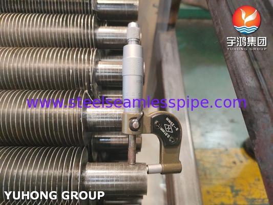 Karbon Steel ASTM A179 G Tipe Embedded Fin Tube Untuk Air Cooler