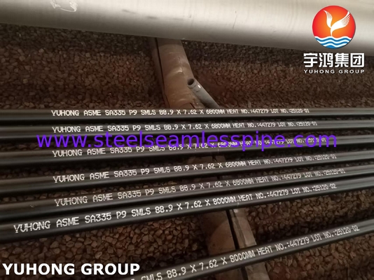 ASTM A335 Grade P9 Alloy Steel Seamless Tube Untuk Layanan Suhu Tinggi