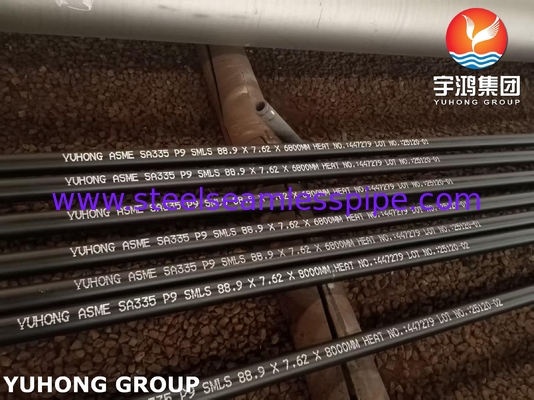 ASTM A335 Grade P9 Alloy Steel Seamless Tube Untuk Layanan Suhu Tinggi