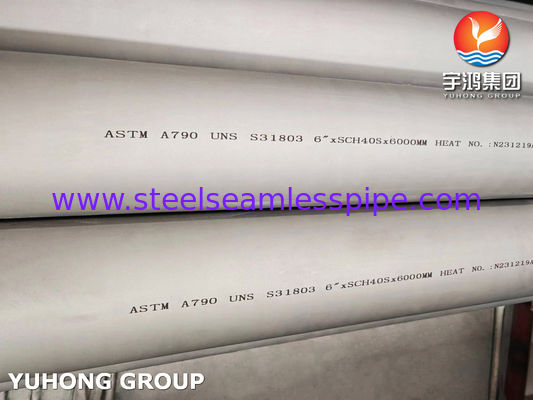 ASTM A790 S31803 pipa stainless steel dupleks untuk proyek industri