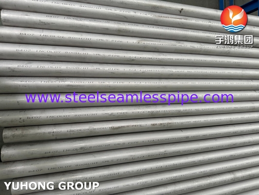 ASME SB407 UNS N08811 Tabung Mulus Paduan Nikel Besi Kromium untuk Pipa Industri Suhu Tinggi