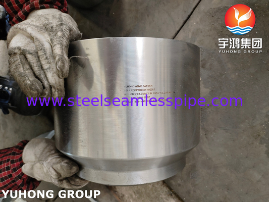 Flensa Baja Nozel Self Reinforced ASME SA105N Untuk Bejana Tekanan Peringkat Tekanan 150 Hingga 15000 Dan Standar ASTM B16.5