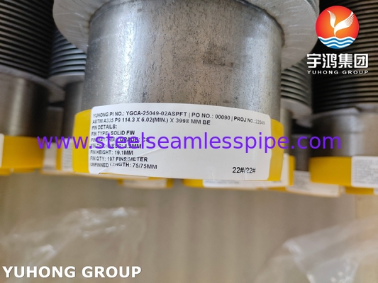 ASTM A335 P9 Spiral Fined Tube untuk Peralatan Transfer Panas
