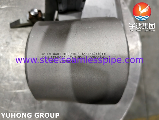 ASTM A403 WP321H Pengecil Konsentris Baja Rinsing ASME B16.9 Fitting Buttweld