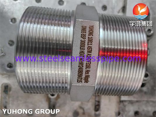 ASTM A182 F316L BSP Union Hex Nipple Pressure Forging