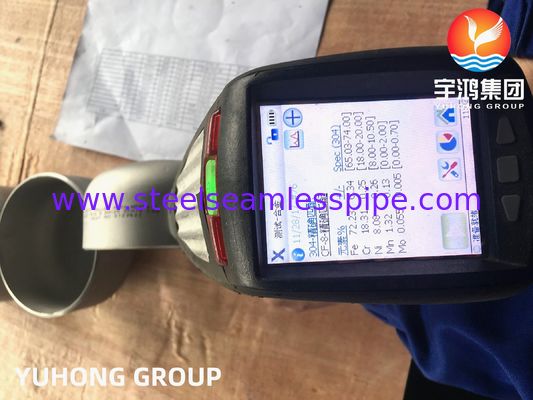 A403 WP304 / WP304L Cap stainless steel, Fittings Butt weld B16.9Untuk pembuatan kapal bertekanan