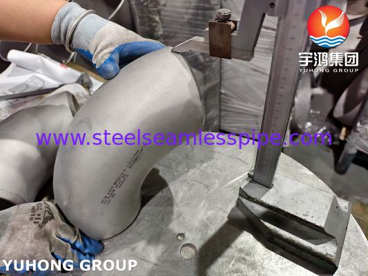 Fitting Pipa Baja Tahan Karat ASTM A403 WP321H ASME B16.9 Buttweld 180° Elbow